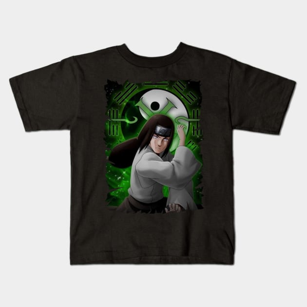 NEJI HYUGA ANIME MERCHANDISE Kids T-Shirt by julii.draws